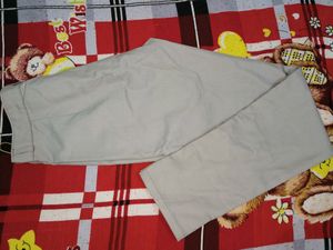 Cotton Slim Fit Flat-Front Pants