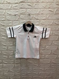 cute, black and white polo T-shirt