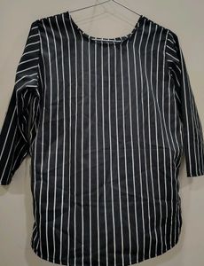 Striped 3/4 Sleeve Tunic