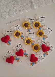 Crochet Flower Key Ring