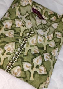 Green Printed Kurta