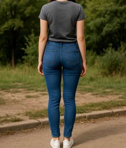 Dark Wash High-Waisted Jeans
