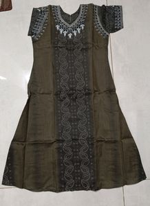 Embroidered Suit With Dupatta