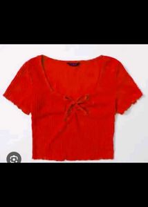 Red Crop Top