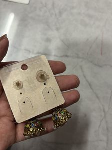 Colorful Jhumka Earrings