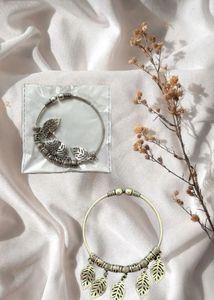 Leaf Charm Bangle