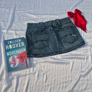 Y2K Micro Mini Denim Skirt