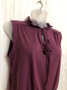 Morgan Purple Sleeveless Top