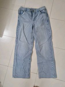 Light Blue Wide Leg Jeans