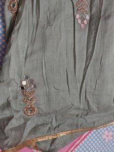 Embroidered Cold Shoulder Blouse