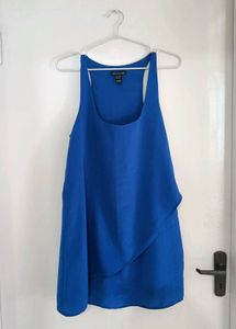MNG Blue Assymetrical Quirky Dress