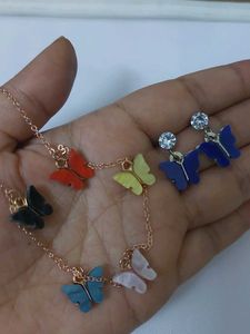 Butterfly Necklace &amp; Earring Set🦋