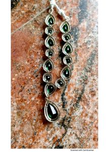 Green Ad Stones Neck Set