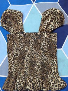 Animal Print Fancy Top