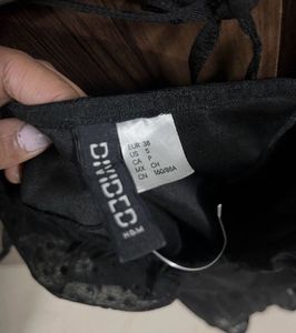 New H&amp;m Corset Inspired Black Dress