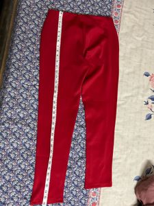 Red Slim Fit Pants