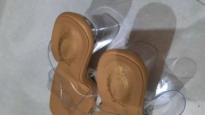 Shoetopia Nude Transparent Heels