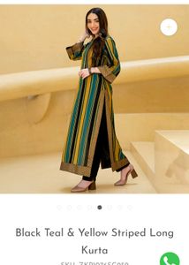 Brand New Striped Long Kurta