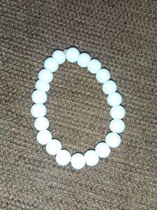 White Beaded Bracelet Combo (5)