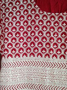 Red Chinkari Type Kurti