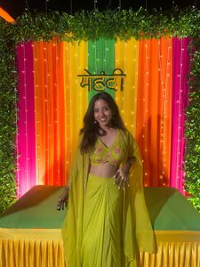 Lime Yellow Embroidered Set