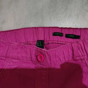Red And Magenta Jeans Combo