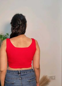 Red Crop Top For Women