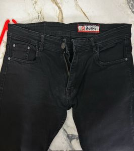 Redish Black Denim Jeans