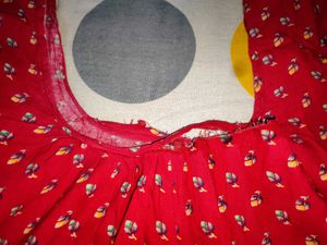 Red Floral Nightsuit