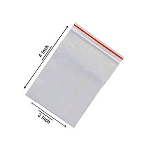Zip Lock 3 × 4 100pcs