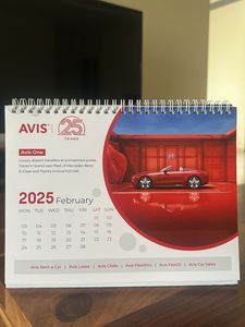 Table Calender , New, Cars