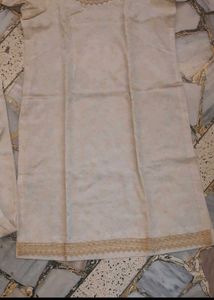 Elegant Kurta Set With Golden Dupatta