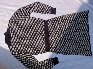 Vintage Houndstooth Dress 🖤