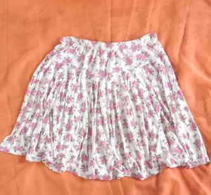 Floral Print Mini Skirt