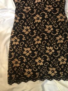 black net dress back open