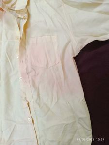 Men&#39;s Yellow Casual Shirt