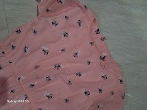 Floral Print Pink Dress