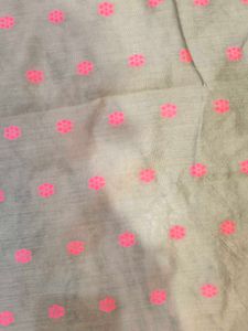 Khaki and pink saree