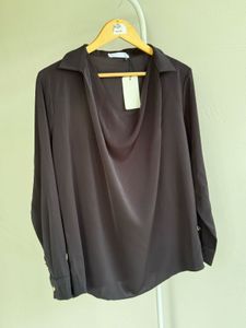 Black Loose Fit Blouse