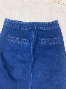Denim Midi Skirt