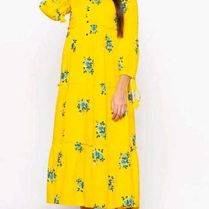 Yellow Floral Dress