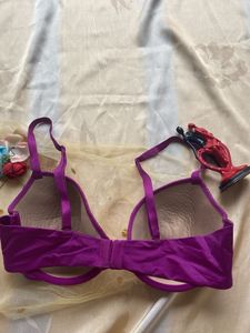 Purple Net Bra