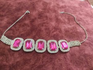new Pink Gemstone Necklace