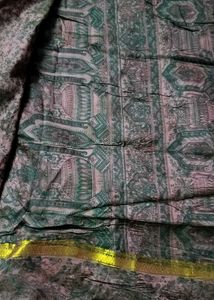 Beautiful Gold Border Saree