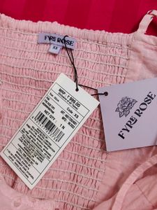 Fyre Rose Strappy Square-Neck Schiffli Top