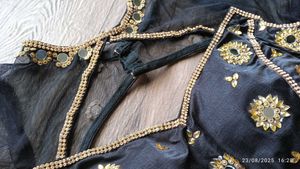 Gorgeous Blouse Combo Set Black And Withe