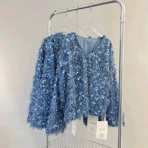 Blue Shimmer Party Top