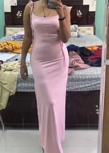 Mermaid hem strappy Maxi Slip Dress