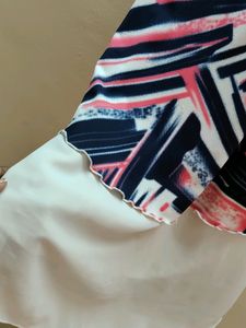 Pink And White Top