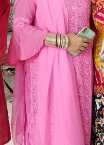 Pink Embroidered Salwar Kameez